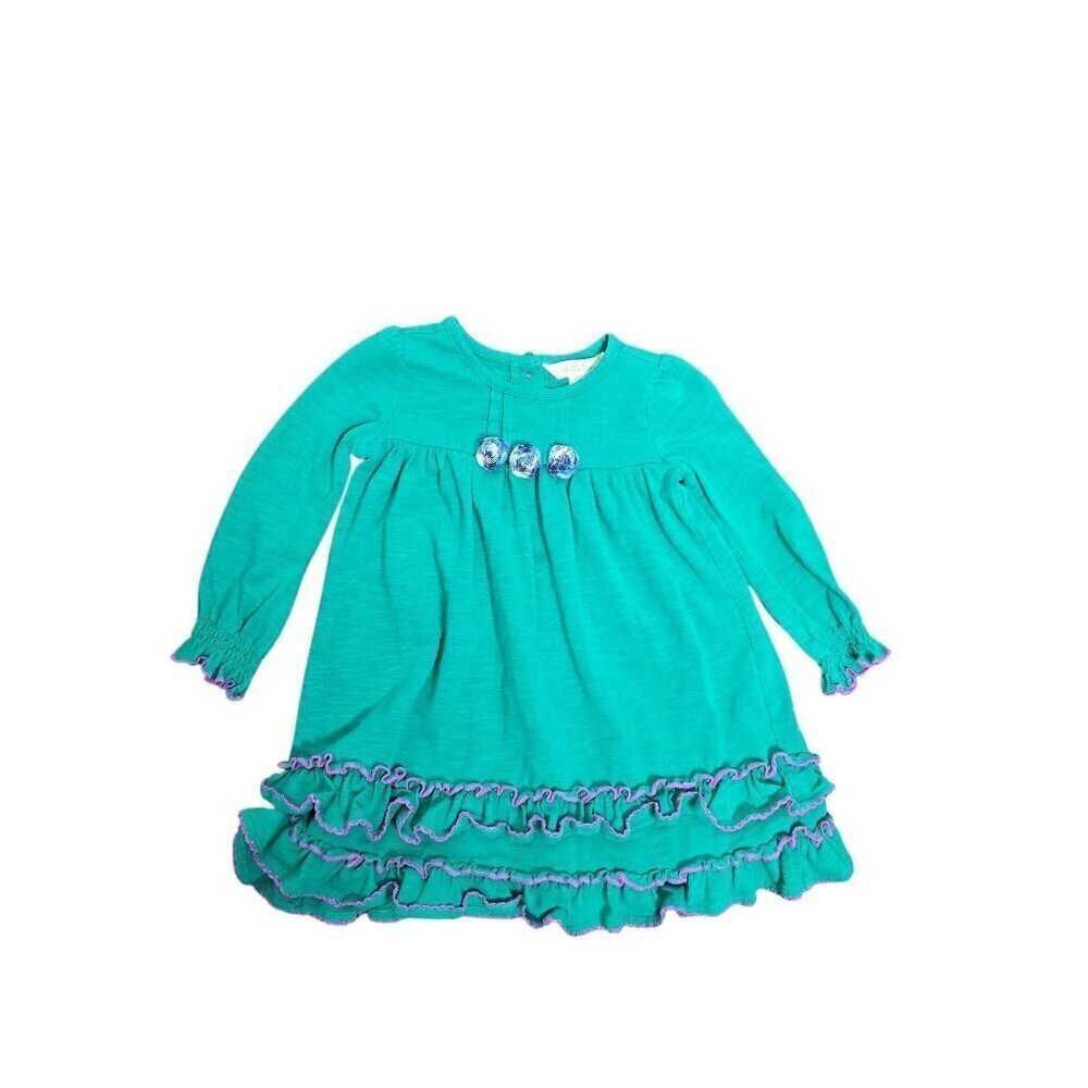 Matilda Jane Veggie Stand Dress 18-24 Months Green Ruffles